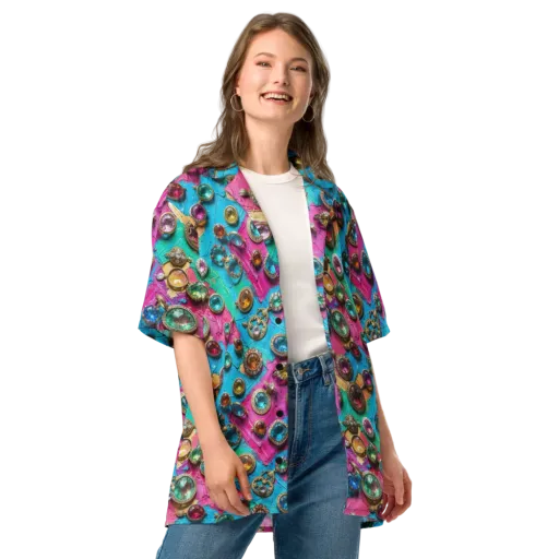 Jewel Box Riot on a Button Shirt