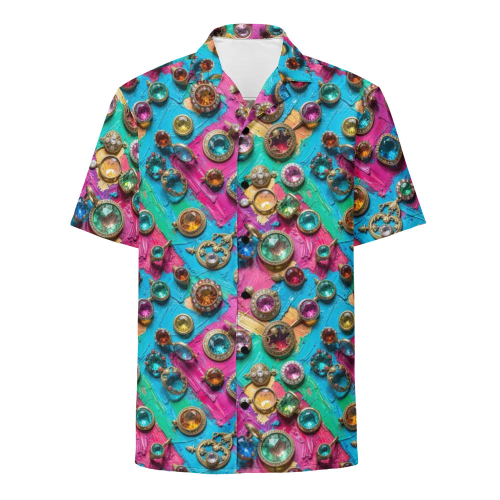 Jewel Box Riot on Button Shirt — Front