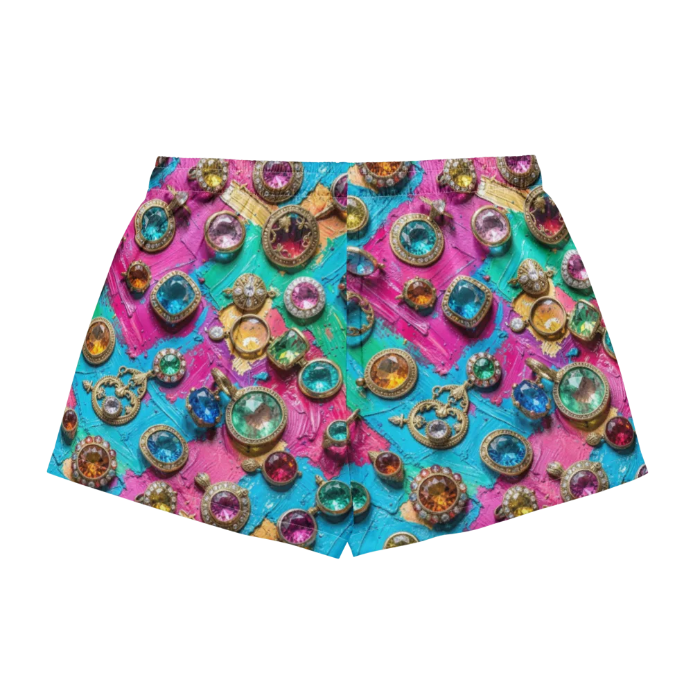 Jewel Box Riot on Women's Pajama Shorts — Back