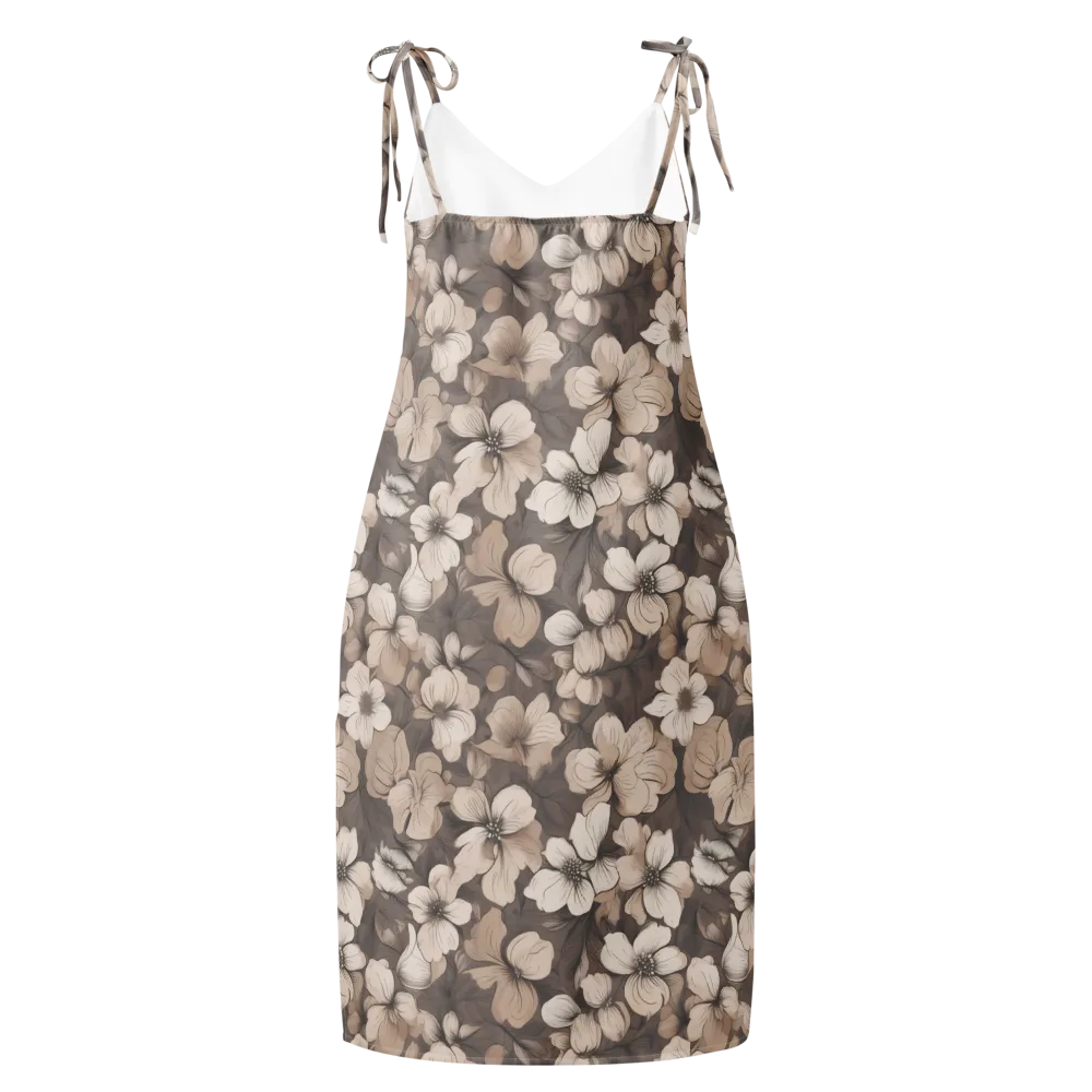 Sepia Dogwood on Slip Dress — Back