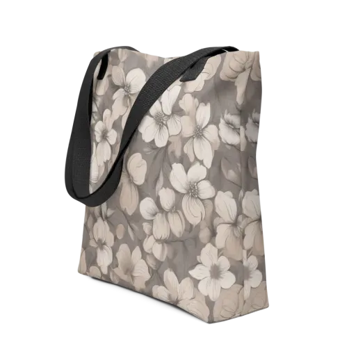 Sepia Dogwood on a Tote Bag