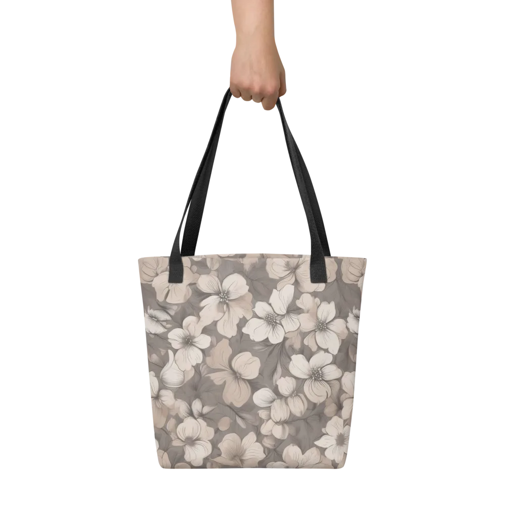 Sepia Dogwood on Tote Bag — Front