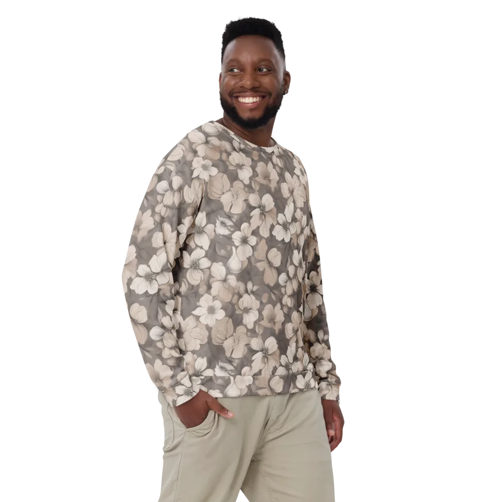 Sepia Dogwood on Sweatshirt — Front