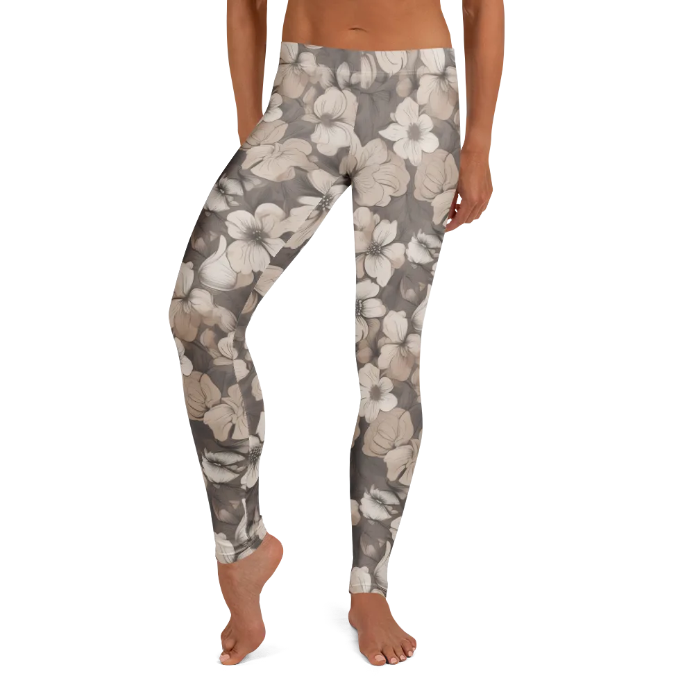 Sepia Dogwood on Leggings — Front