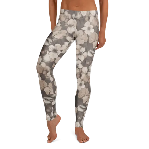 Sepia Dogwood on a Leggings