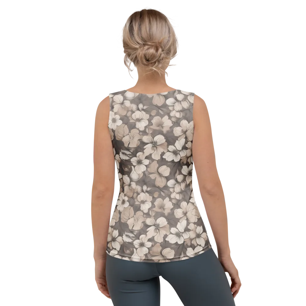 Sepia Dogwood on Women's Tank Top — Back