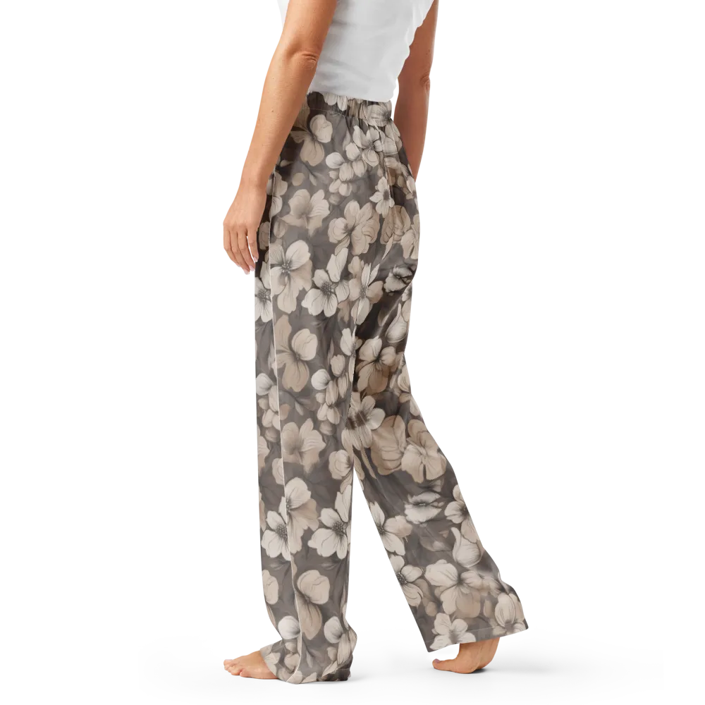 Sepia Dogwood on Women's Pajama Pants — Left