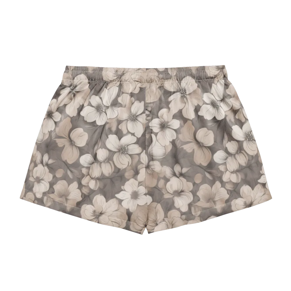 Sepia Dogwood on Women's Pajama Shorts — Back