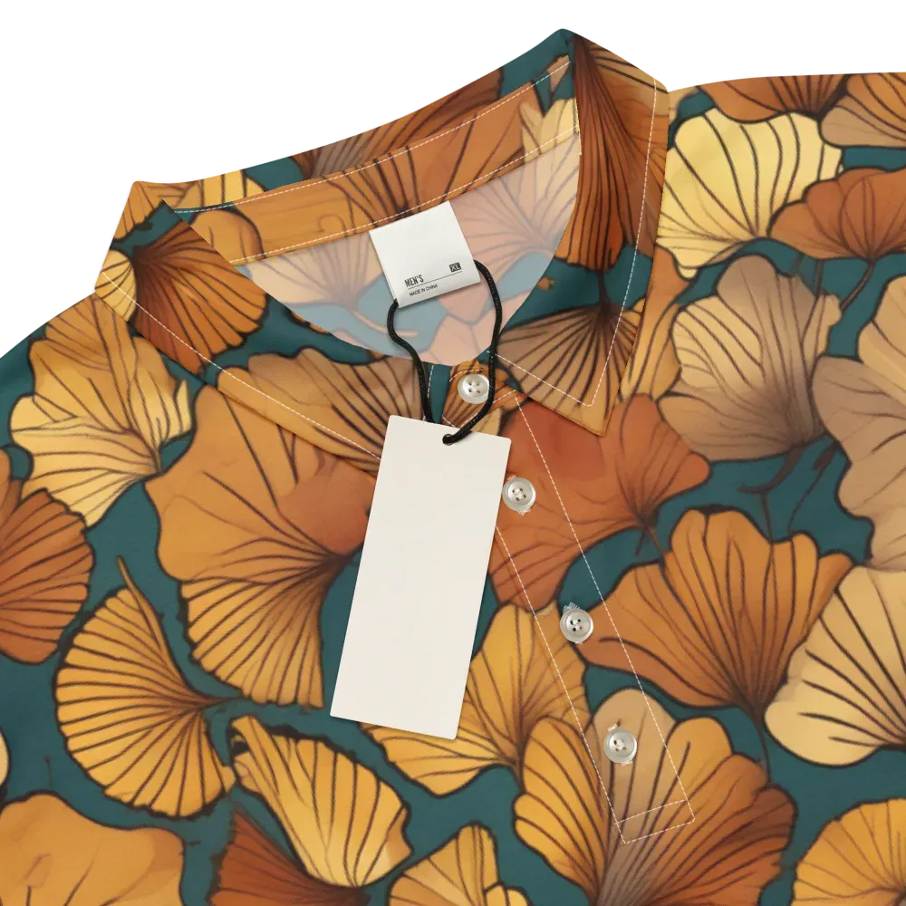Ginkgo Ember on Men's Slim Fit Polo Shirt — Product details