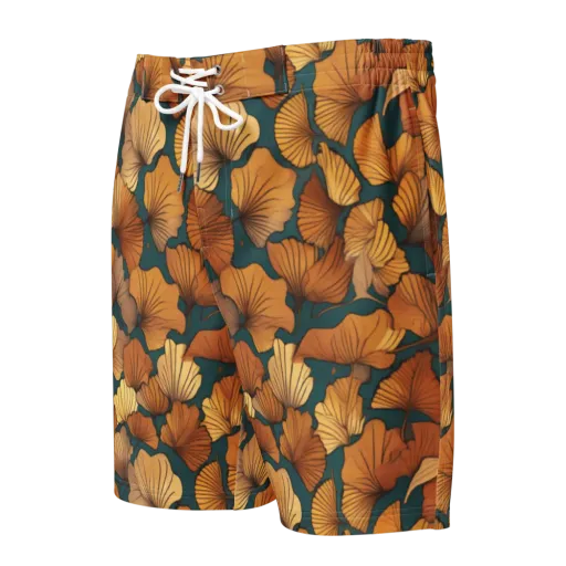 Ginkgo Ember on a Men's Board Shorts