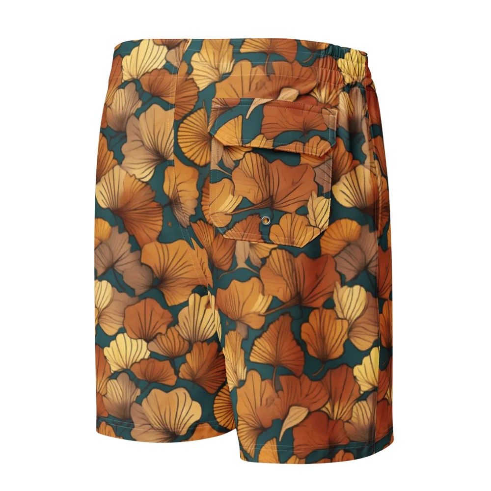 Ginkgo Ember on Men's Board Shorts — Back