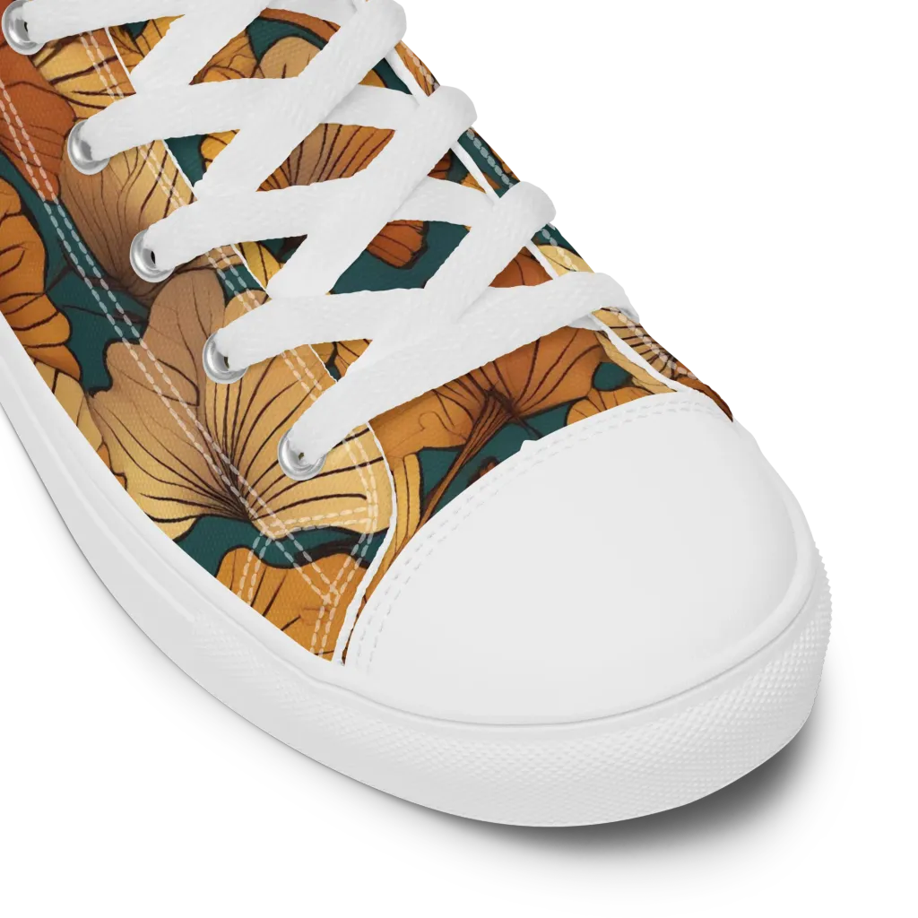 Ginkgo Ember on Women's High Top Canvas Shoes — Product details
