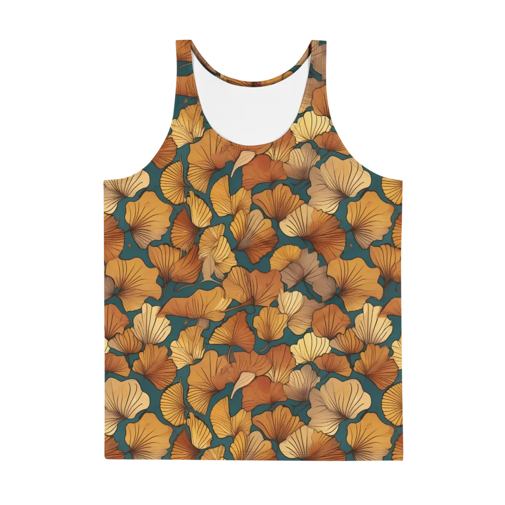Ginkgo Ember on Men's Tank Top — Front