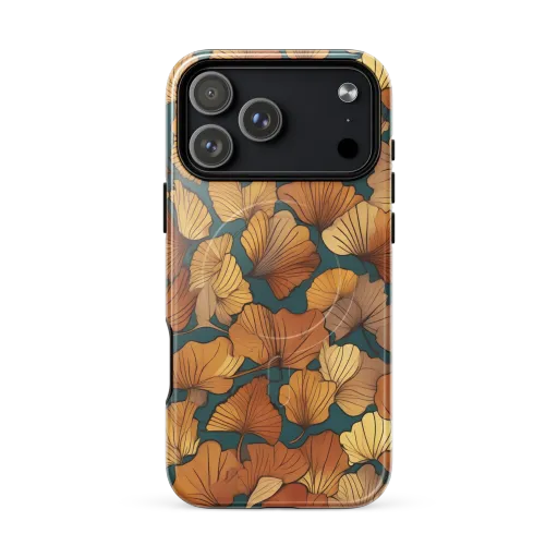 Ginkgo Ember on a MagSafe Tough Case for iPhone®