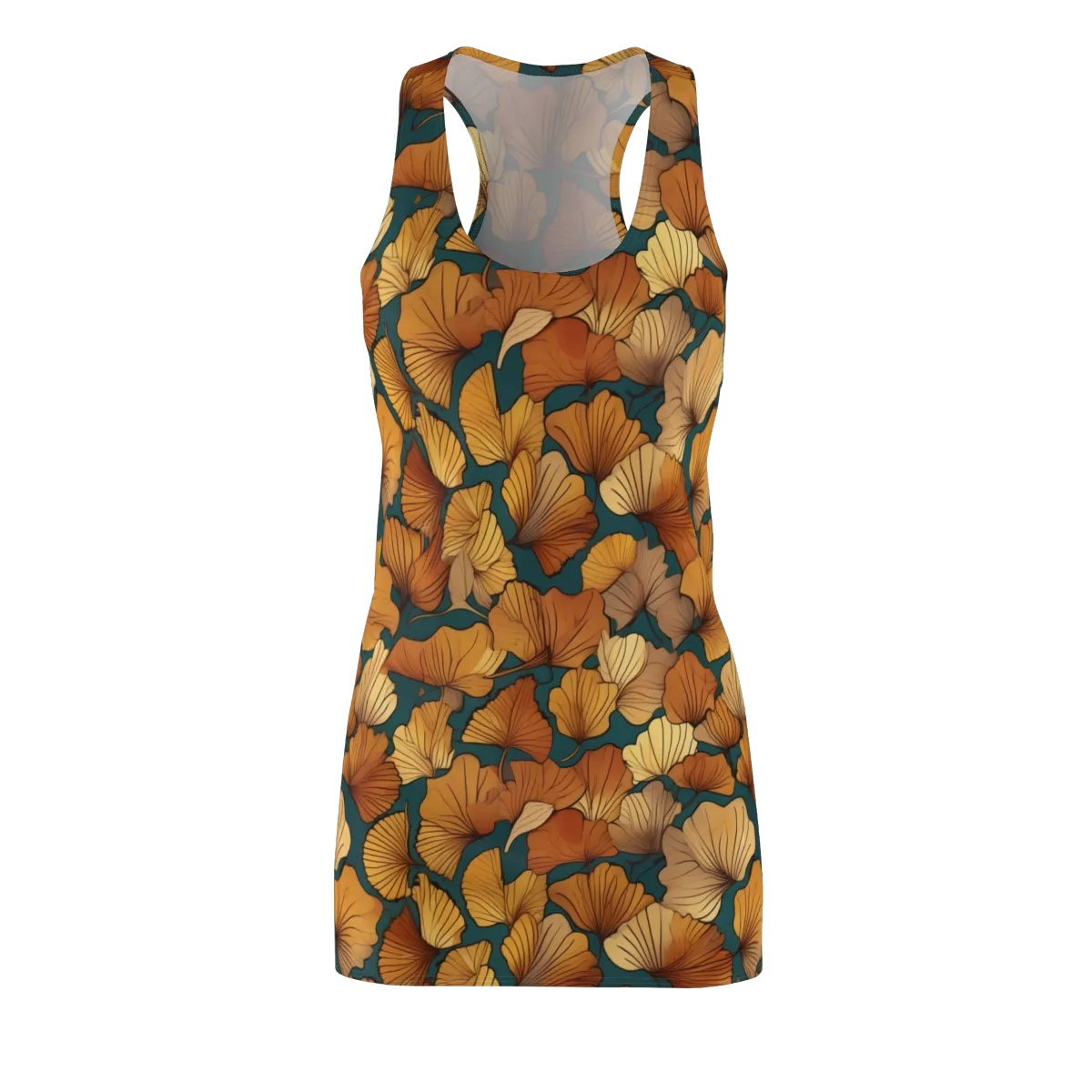 Ginkgo Ember on Racerback Dress — Front