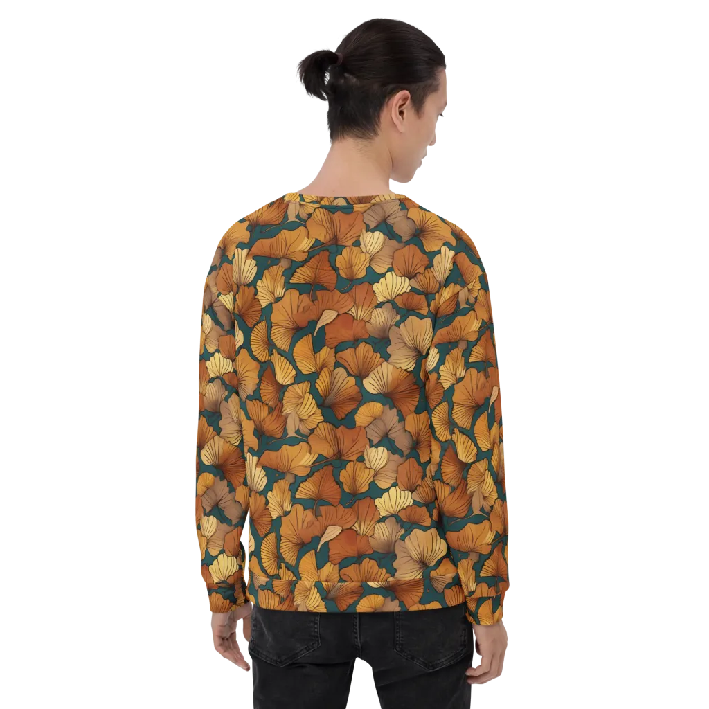 Ginkgo Ember on Sweatshirt — Back