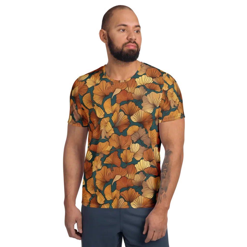 Ginkgo Ember on Men's Athletic T-Shirt — Front