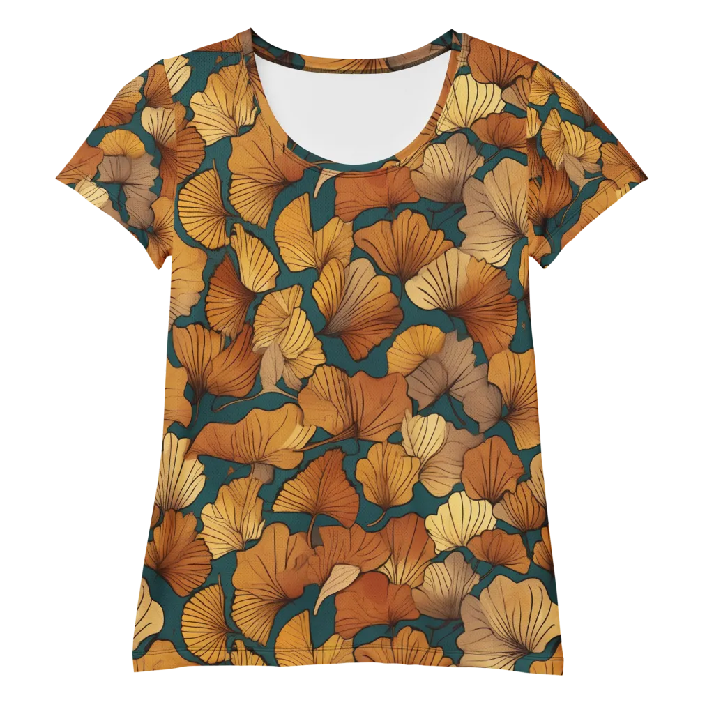 Ginkgo Ember on Women's Athletic T-Shirt — Front
