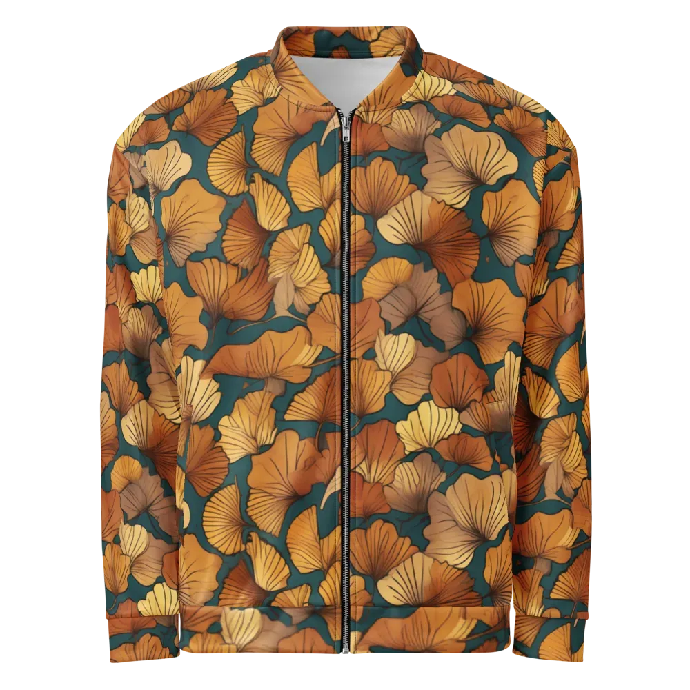 Ginkgo Ember on Bomber Jacket — Front