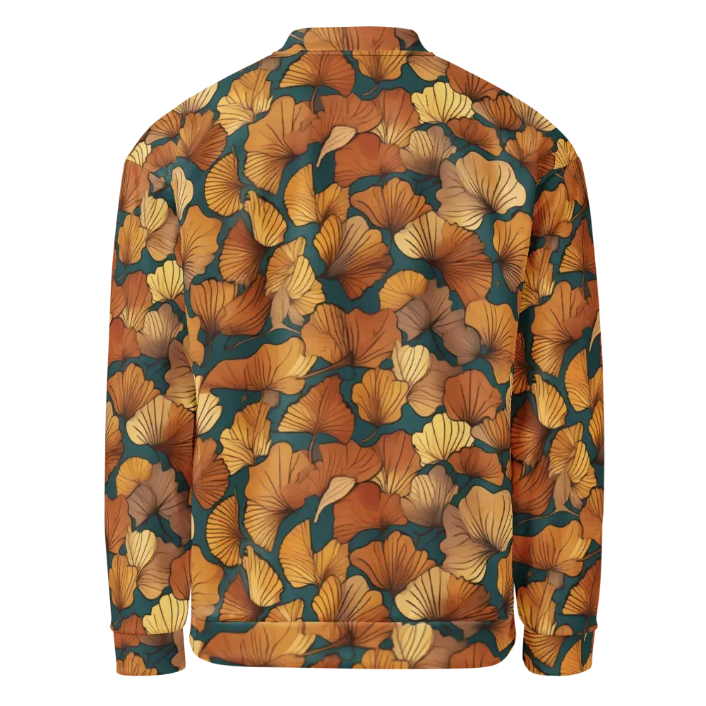 Ginkgo Ember on Bomber Jacket — Back
