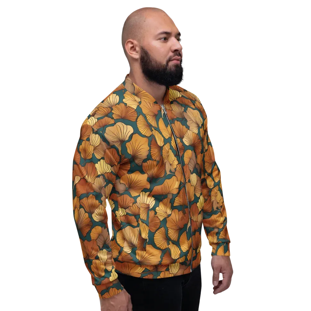 Ginkgo Ember on Bomber Jacket — Right