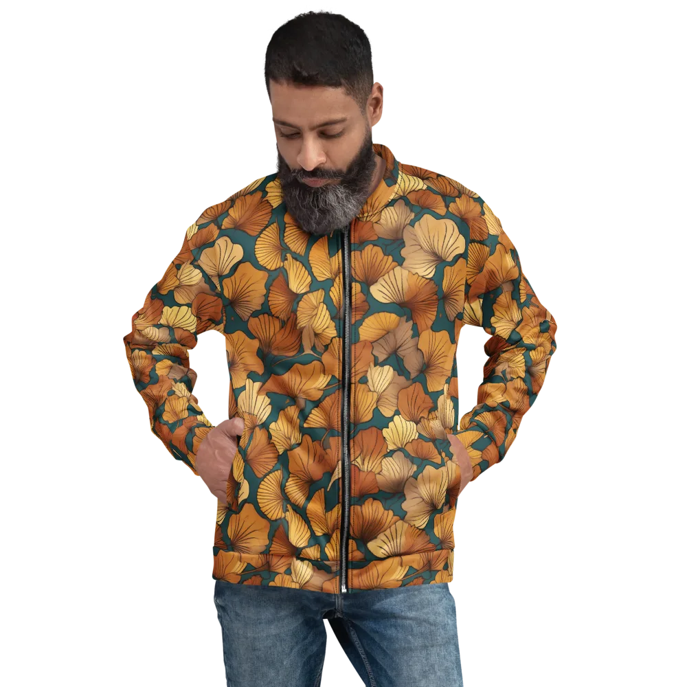 Ginkgo Ember on Bomber Jacket — Front