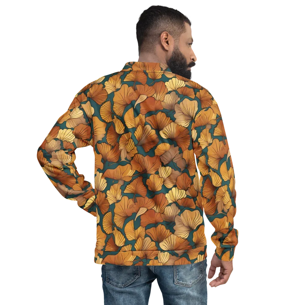 Ginkgo Ember on Bomber Jacket — Back