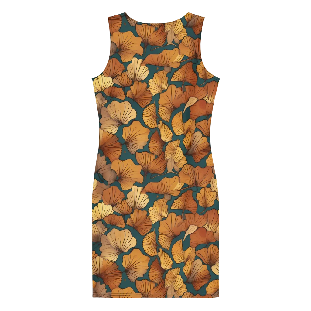 Ginkgo Ember on Bodycon Dress — Back