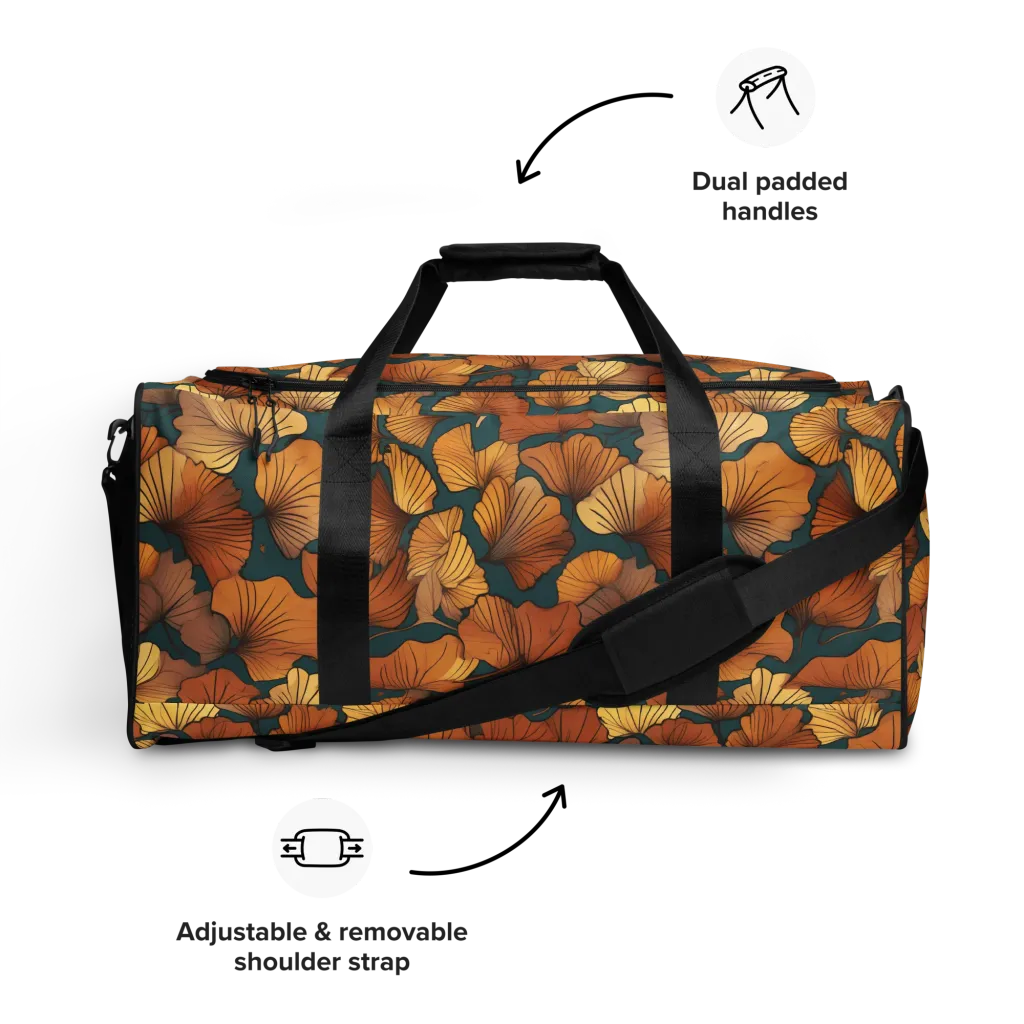 Ginkgo Ember on Duffle Bag — Front