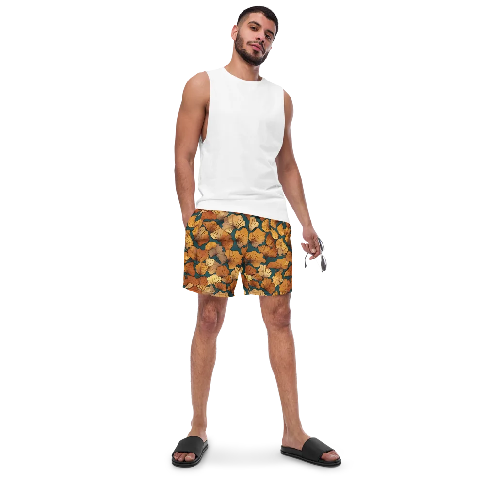Ginkgo Ember on Swim Trunks — Front
