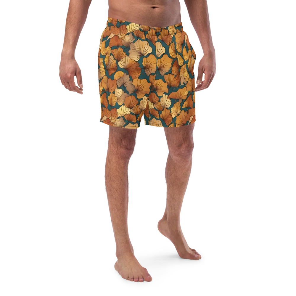 Ginkgo Ember on Swim Trunks — Front