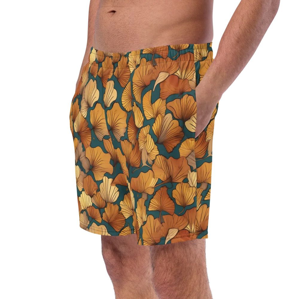 Ginkgo Ember on Swim Trunks — Left Front