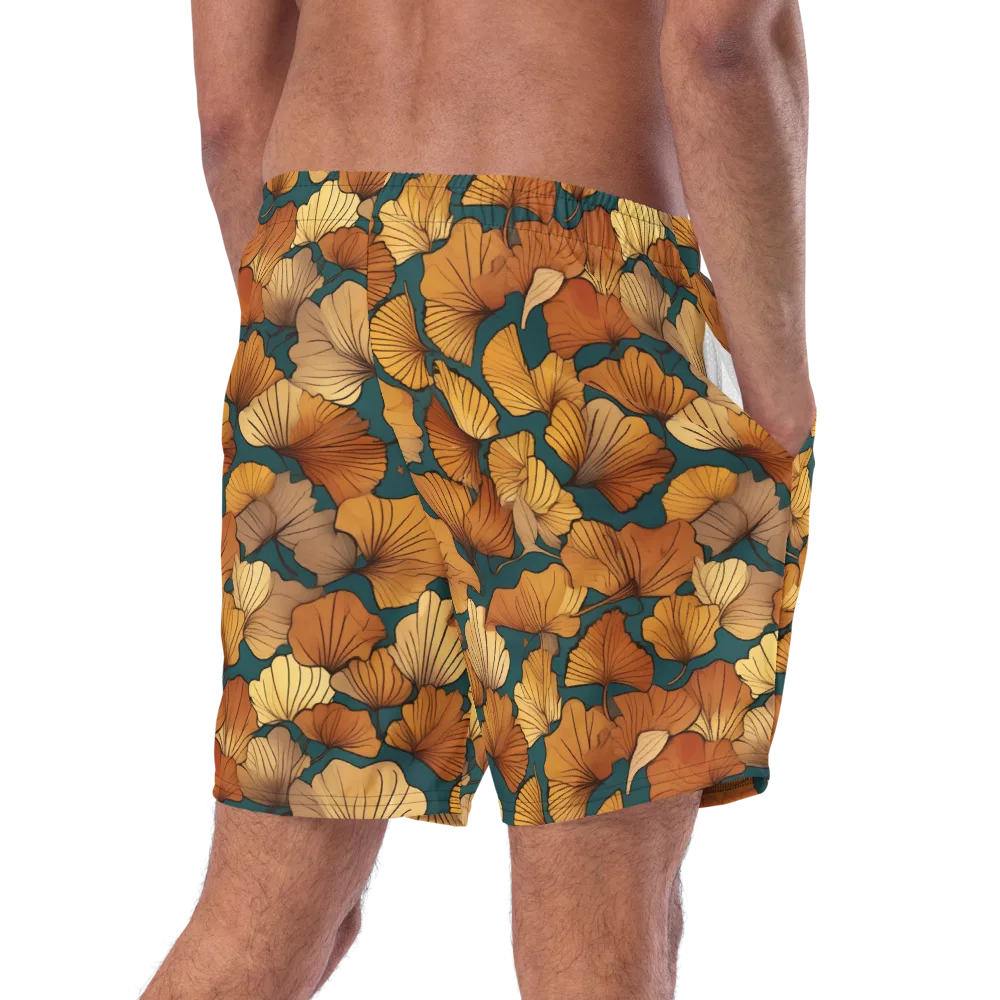 Ginkgo Ember on Swim Trunks — Right Back