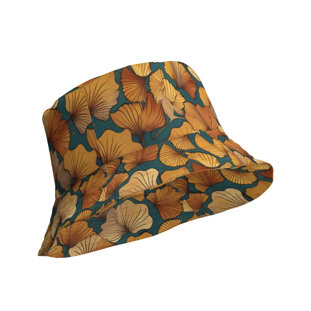 Ginkgo Ember on Reversible Bucket Hat — Product details Outside