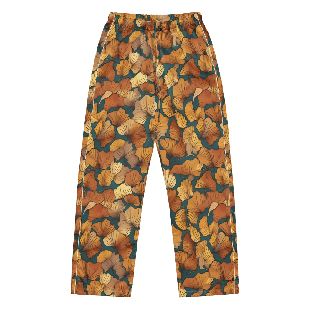 Ginkgo Ember on Women's Pajama Pants — Front