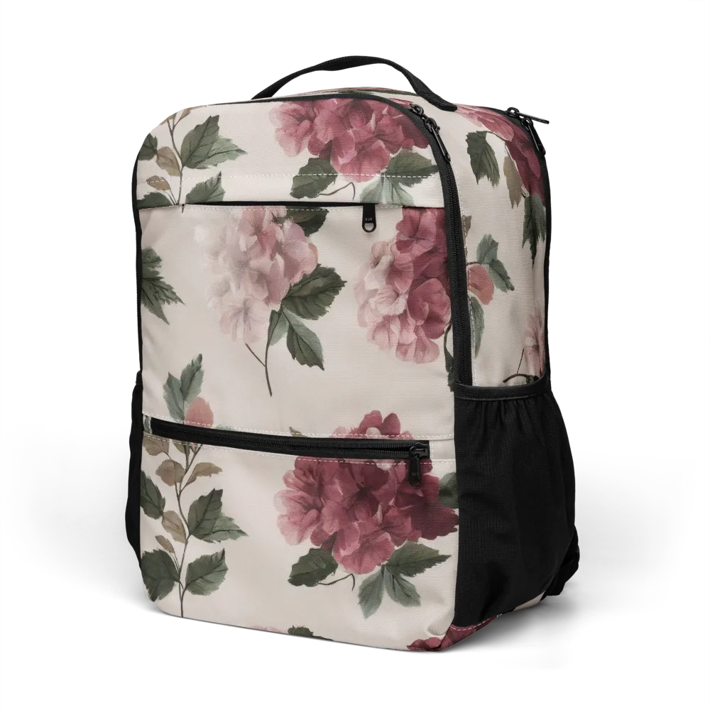 Vintage Bloom on Utility Backpack — Left Front