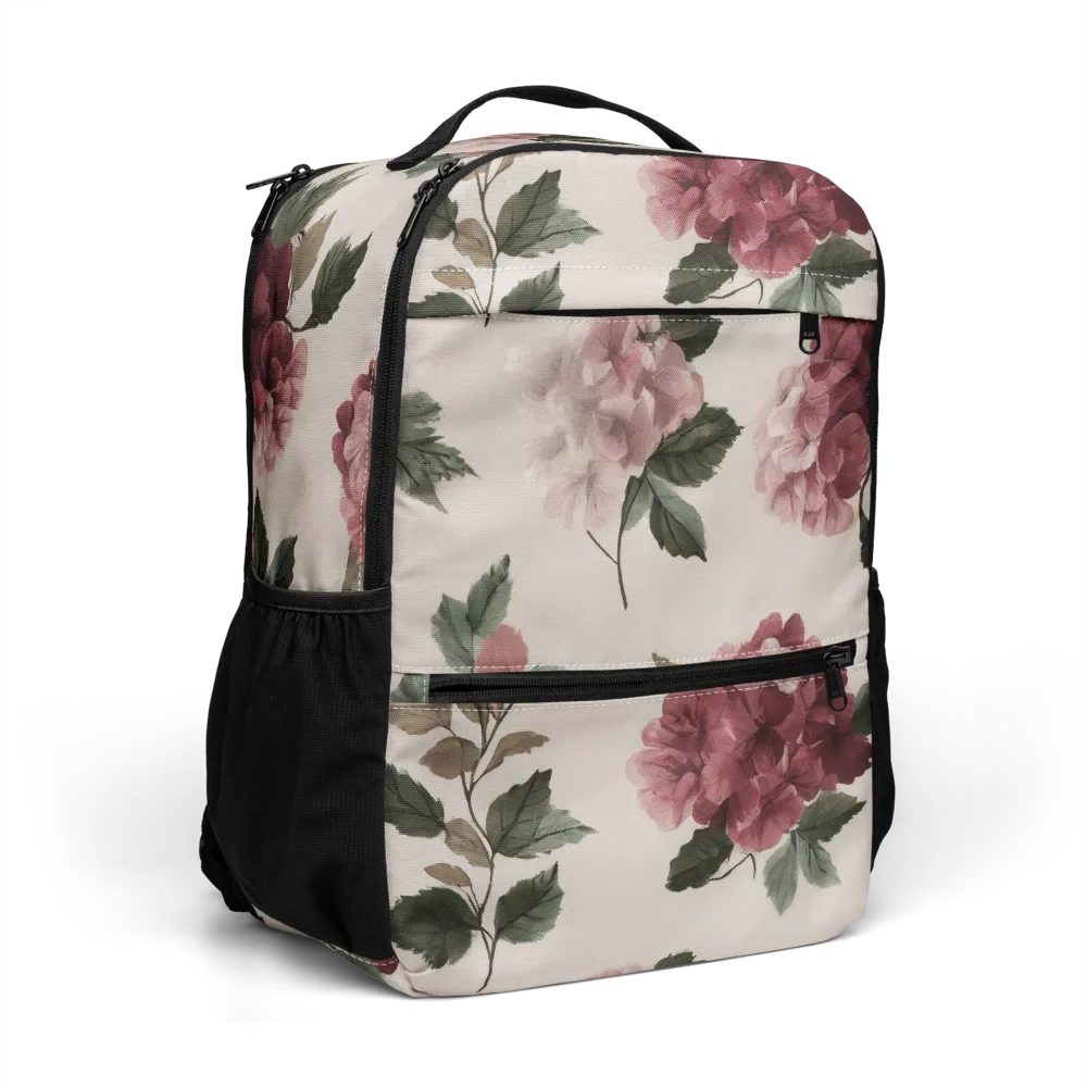 Vintage Bloom on Utility Backpack — Right Front