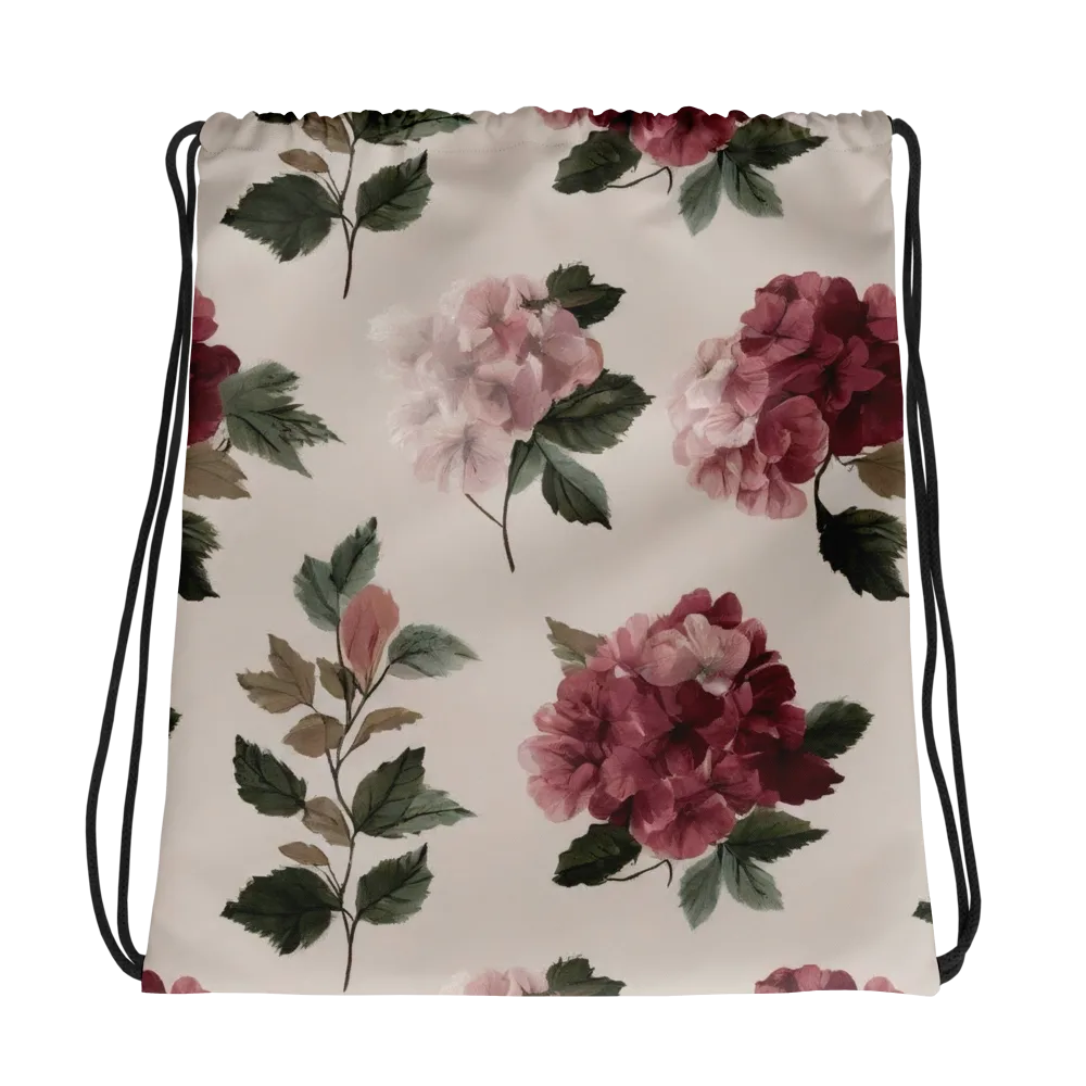 Vintage Bloom on Drawstring Bag — Photo