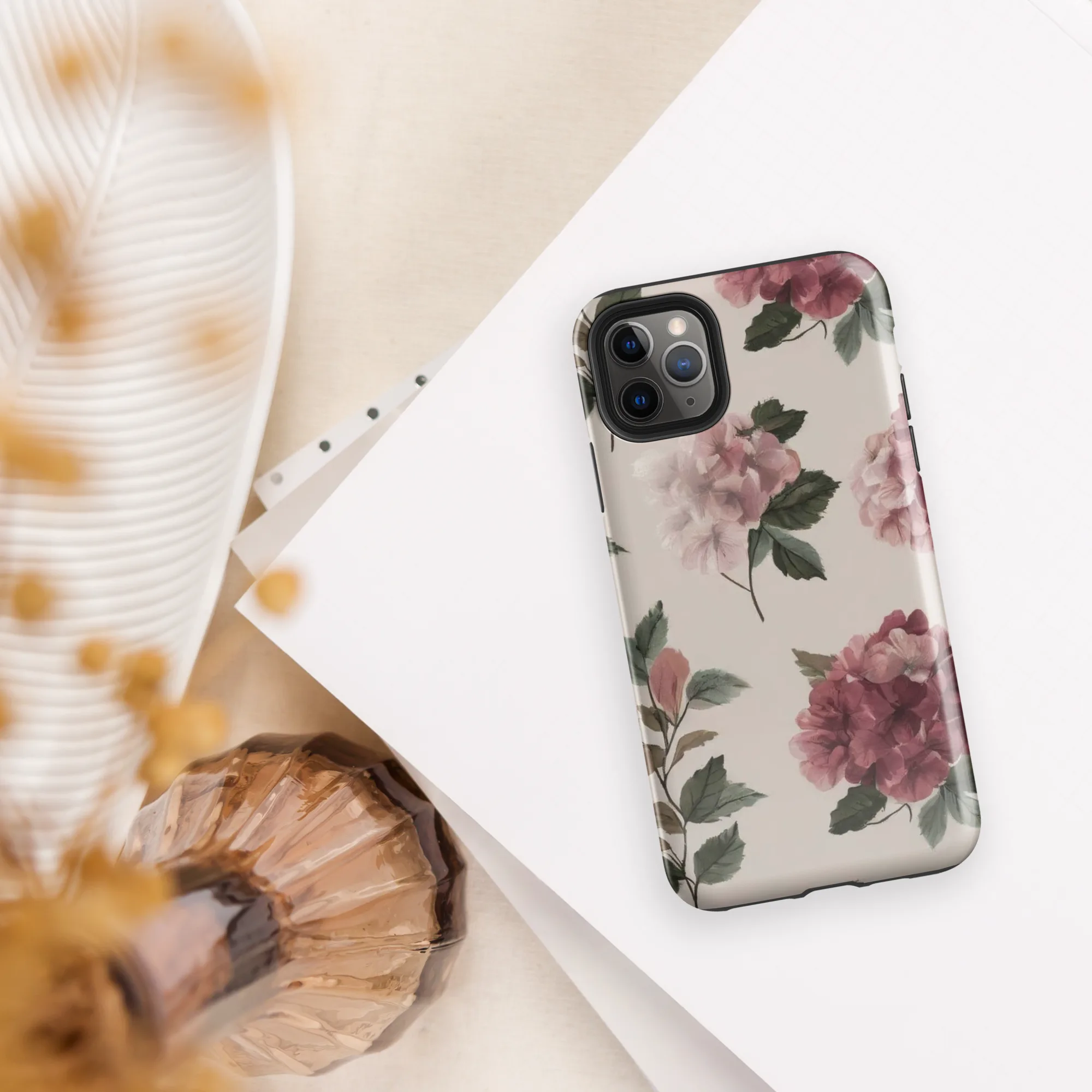 Vintage Bloom on Tough Case for iPhone® — Front