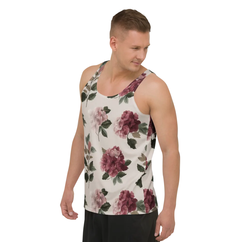 Vintage Bloom on Men's Tank Top — Left Front