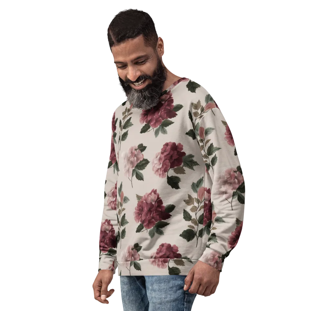 Vintage Bloom on Sweatshirt — Left Front