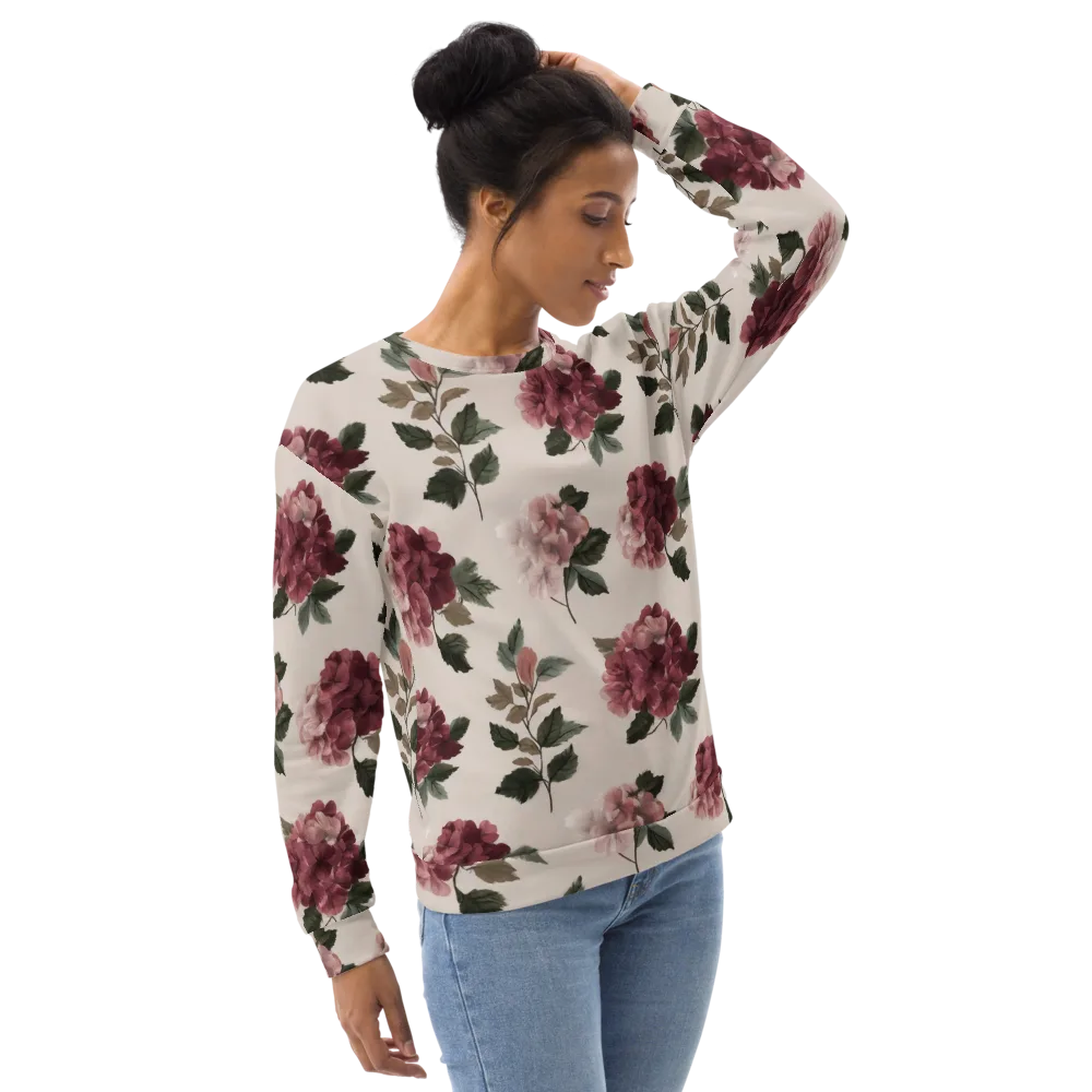 Vintage Bloom on Sweatshirt — Right Front