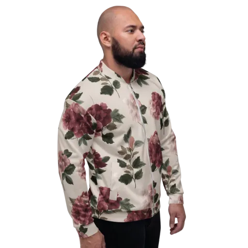 Vintage Bloom on a Bomber Jacket