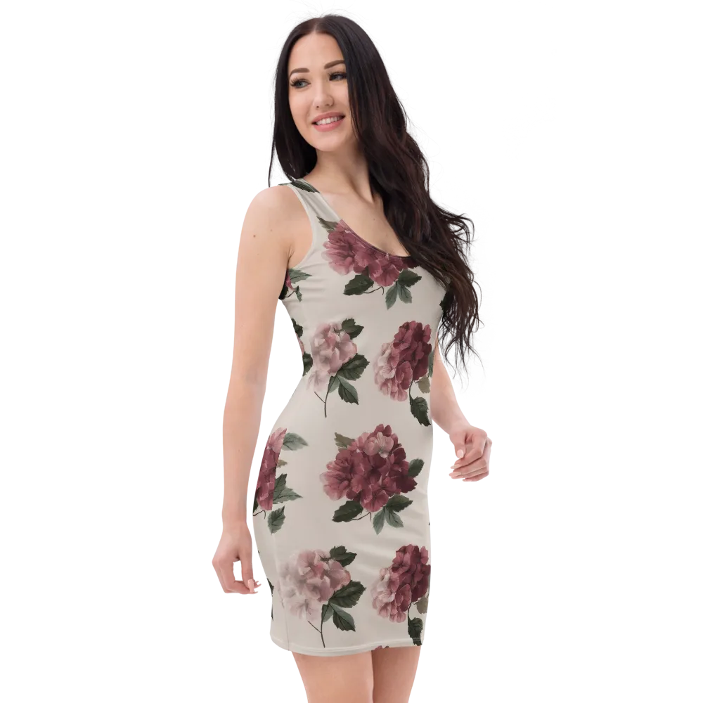 Vintage Bloom on Bodycon Dress — Right Front