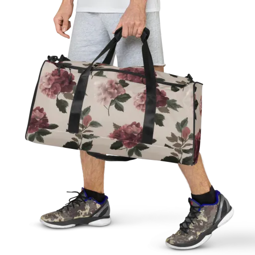 Vintage Bloom on a Duffle Bag