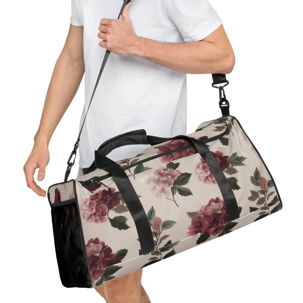Vintage Bloom on Duffle Bag — Right Front