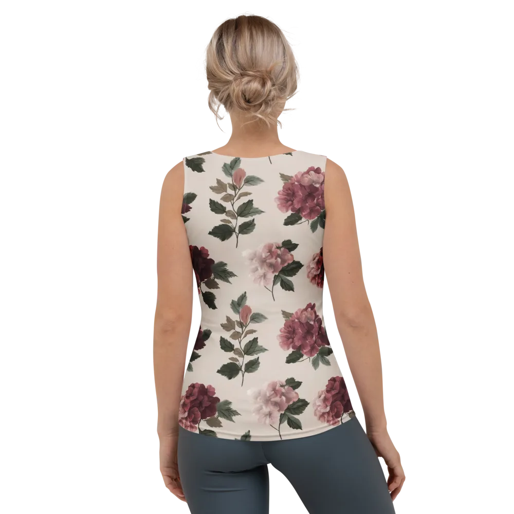 Vintage Bloom on Women's Tank Top — Back