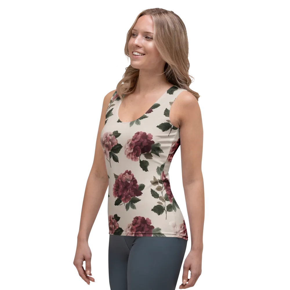 Vintage Bloom on Women's Tank Top — Left Front