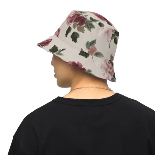 Vintage Bloom on Reversible Bucket Hat