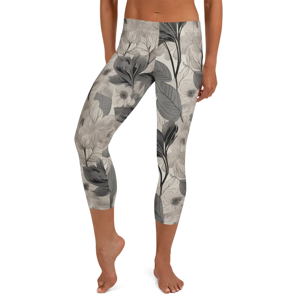 Silverleaf Sonata on Capri Leggings — Front
